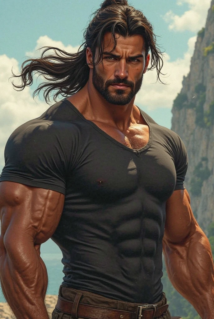 The rock with long hair