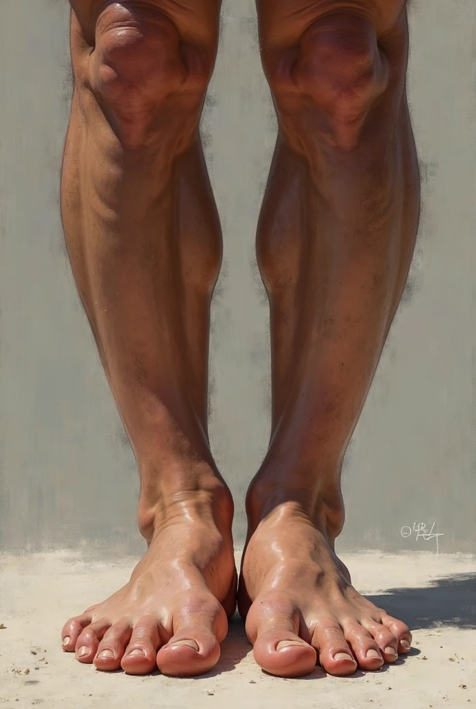 Handsome face of a European man，Ruddy face，a man lying on the ground，One hand on the ground，One hand is bent and placed on the other shoulder，One leg bent，One leg lying flat on the ground， Oil painting texture,