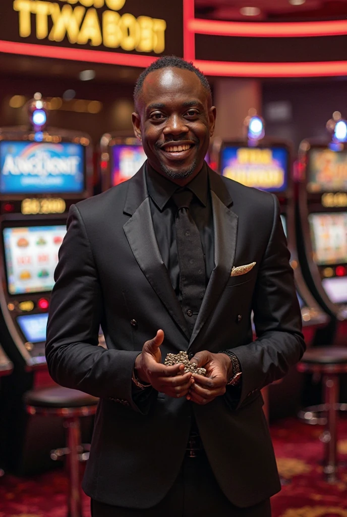 8k uhd, african-american Treshawn holding card in casino, solo, holding, card, table, holding card, sitting, indoors, playing card, pov across table, closed, promotional image <lora:PlayingCards:.6> <lora:lowra_v10:.4>