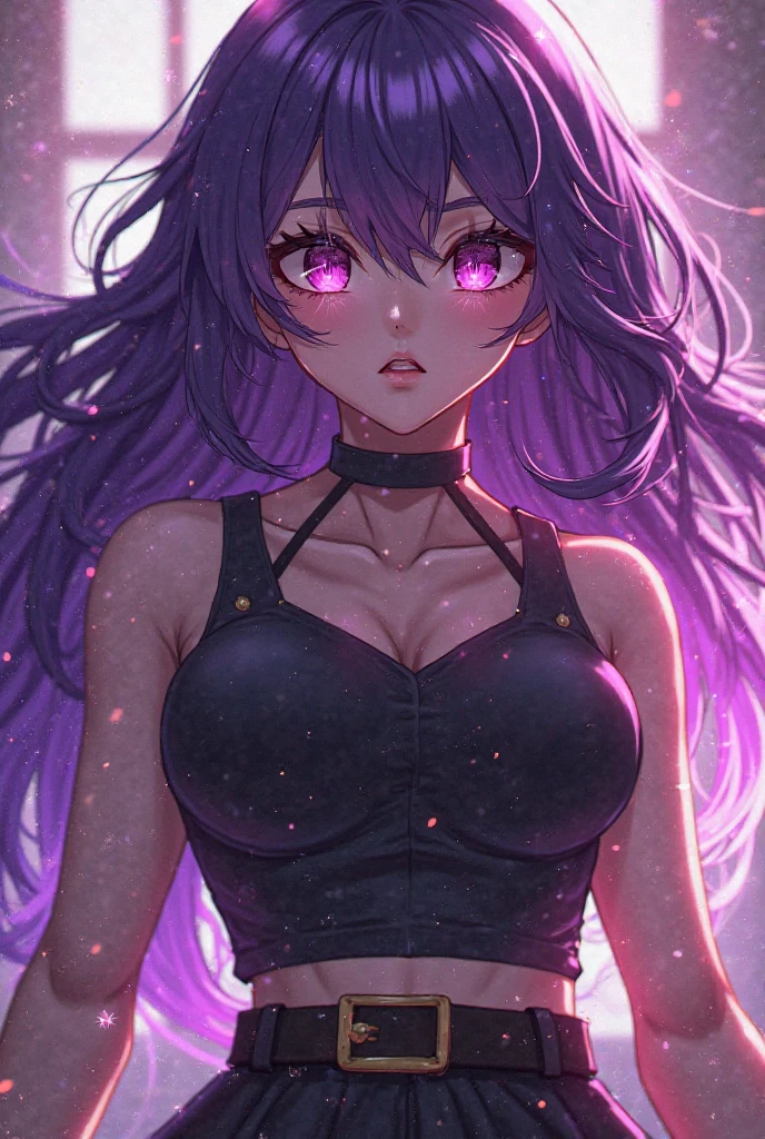 (promp1: masterpiece, best quality, ultra-detailed CG unity 8k wallpaper, an extremely delicate and beautiful, dark character with big hair, high contrast, high saturation, dramatic lighting, intense atmosphere)