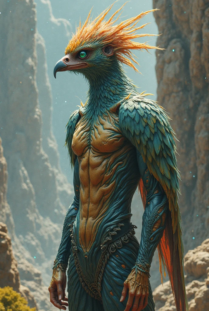 Man with a bird's head