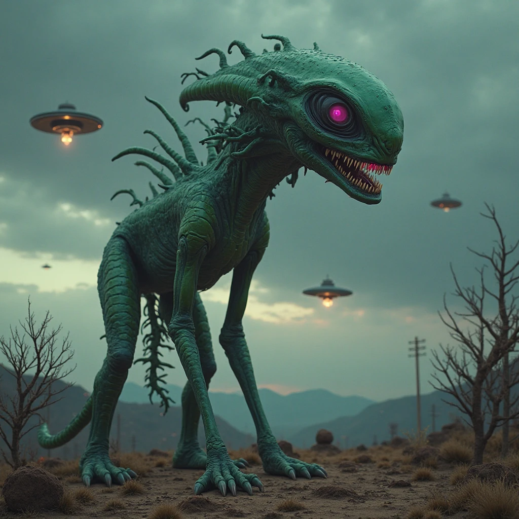 full body length shot,nerd graphite  Alien Entity,native africa slave ,nowadays azctec central city,mpontains on background,Cinematic,soft colors, Technicolor,natural skin textures, hyper realism, hyper detailed,Extremely detailed,High contrast,Masterpiece,Realistic,Ultra Detailed, intricate details,realistic humid leather,extremely intricate details,Epic Realistic, cinematic style, irina yermolova,high contrast,hdr,extremely detailed, [deep night landscape],masterpiece, intricate details, eyes extremely detailed, high detailed eyes,8k resolution,retina, Nikon Z9,Korea,orc,, Pisces, transition between two art styles, Double contact, X-ray, Creative, vivid light, fantasy, Abstract, Surrealism, super detailed, high resolution,insanity wear,skin  almost translucent,  symbols of mourning and gothic elements, further emphasizing its dark air,Mestichino,Light particles,chaos,starfish's leather
