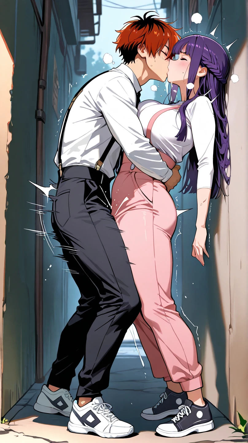 (masterpiece, best quality:1.2), detailed face, detailed eyes, elegant woman, long hair, high heeled, shiny skin, dress shirt, pants, random collar, ponytail hair, cool attitude, cool glasses, , cool, (perfect hands:1), ( ripped all clothes:1.6) ,( detailed , Double Penetration:1.4) ,