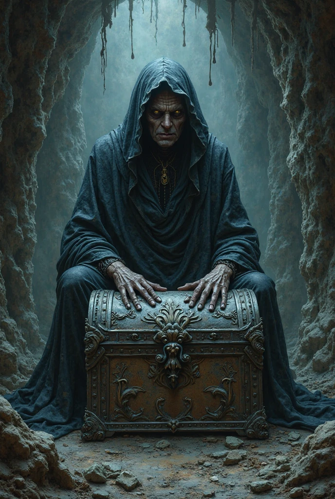 (masterpiece:1.2), (best quality,:1.2), 8k, HDR, ultra detailed, ((photorealistic)), professional light, cinematic lighting, fashion photography, ambient lighting, atmospheric effects, a sinister underground cellar with wooden coffins, vampire lair, ReDe, (Style-Necromancy:0.5), <lora:RealmsOfTheDead-10:0.7>, darkpriest, <lora:Clothing - Dark Priest:0.5>, epiCPhoto