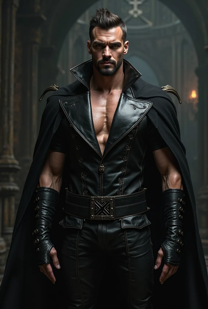 Westeros, north of westeros, frank frazetta, ultra realistic, work of art, game of thrones style, jon snow looalike archer, very pride archer, kinda slim, black clothes, confident