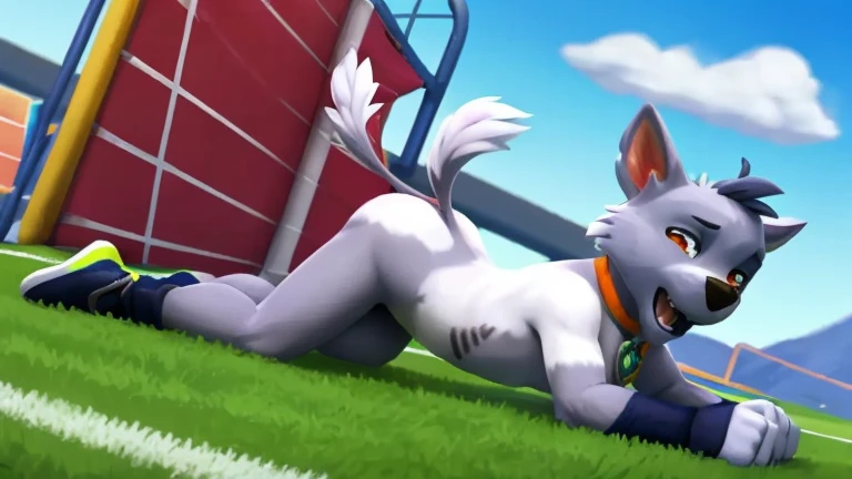 (masterpiece), (best quality), (sfw), (anthro furry:1.3, snout:1.2, anthro:1.3, furry:1.2, solo female:1.2), (extremely detailed:1.3), (extremely detailed eyes), (thick figure, curvy figure), (wide hiptremely thick thighs), (huge breasts, perky breasts), (very fluffy), (tennis court background), anus, (sexy pose, suggestive pose), (white and blue husky), big penis, musky, (visible musk clouds), excessive cum, big balls, huge breasts, presenting penis, pleasure expression, (enema), all fours, butt, spreading butt, squish, visible breath, saliva,