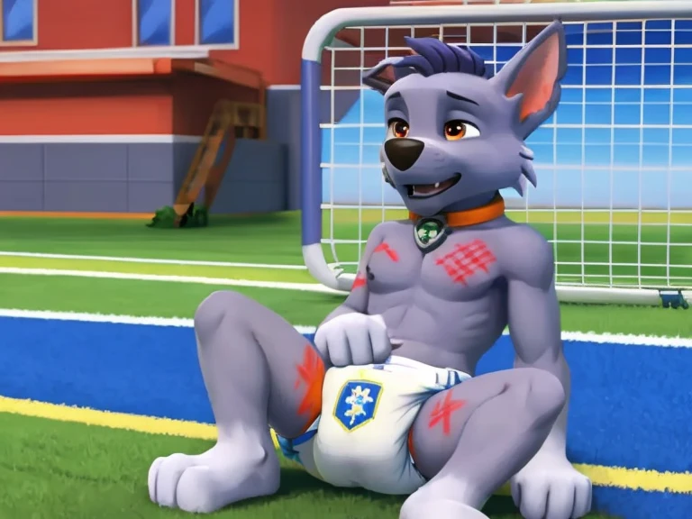 score_9, score_8_up, score_7_up, rating_safe,source_furry art,anthro,source_3D, German shepherd and werewolf male muscular Adult Alone at home watching a great football game on the couch. (Looking at the viewer) Outdoors showing the middle finger. Background of a forest. Two best friends and brothers. (gay) (penis, balls, big penis), (duo)