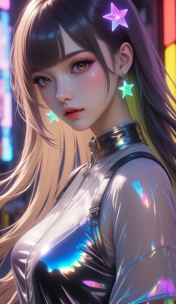 1 girl in the club、(dance、lightly dressed、A detailed face、Cool face)、8K、Real Texture、High Quality