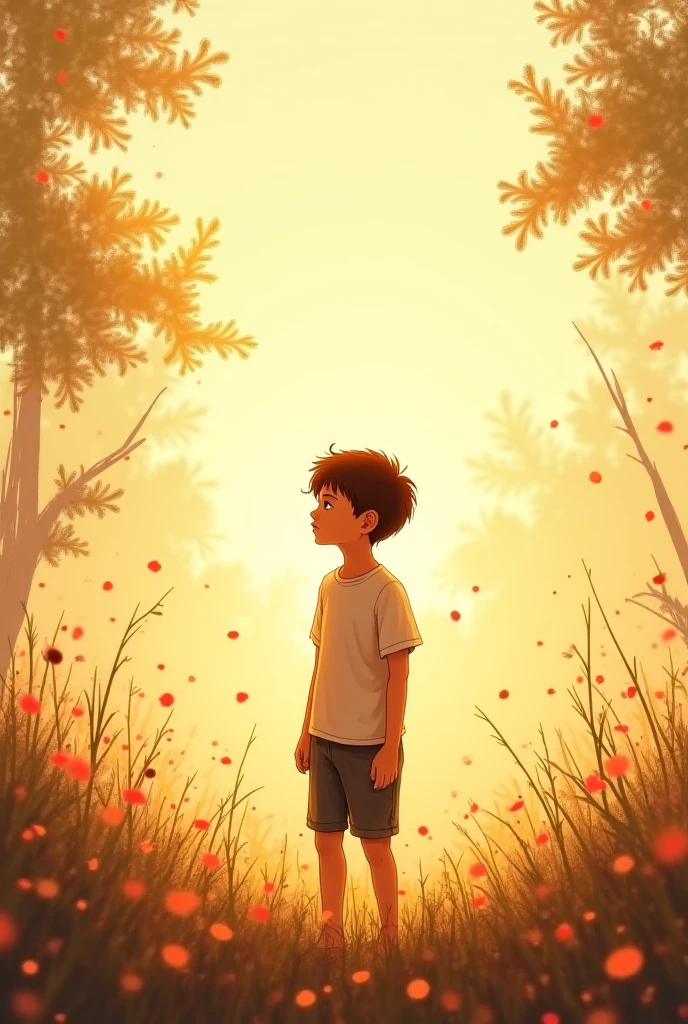 A boy's shadow