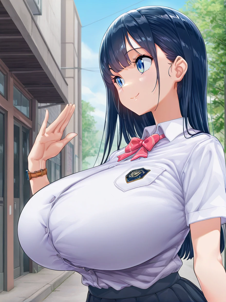 (expensiveest quality), (Super detailed),whole body,(very big breasts:1.9),NSFW,yamada anna,huge breasts,Narrow waist,expensive ,smile、Cherry blossom trees、blue sky、gal、necklace、earrings、earrings、thin legs、(peace),(beautiful face:1.5)、Carry a small bag、Panties can be seen through the skirt、(navel piercing)、Dark blue very short skirt,(cum on chest:1.2),(Sperm in breasts:1.2)、(The skirt is flipped up)、Close to the upper body、open your mouth