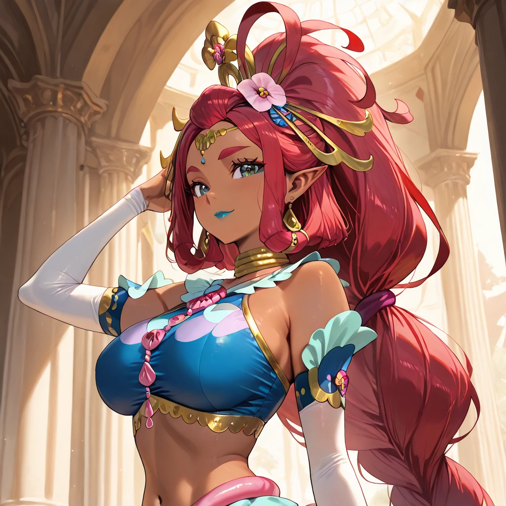 Serafina, pervert smirk, seduct smile, sportrait,, (magical, a gorgeous, tmasterpiece:1.3)
