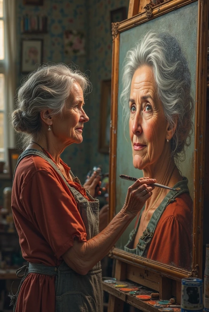 a young man and an old woman having passionate sex, detailed realistic intimate scene, sweaty bodies, intense expressions, (best quality,4k,8k,highres,masterpiece:1.2),ultra-detailed,(realistic,photorealistic,photo-realistic:1.37),stunning lighting, dramatic shadows, cinematic composition, warm color palette, seamless integration