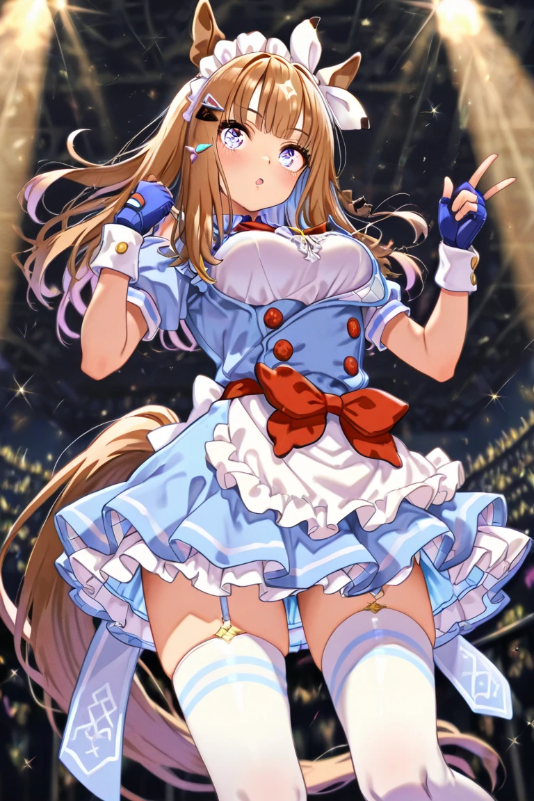 Anime stem cute bunny girl in LEWD cosplay sexy pose