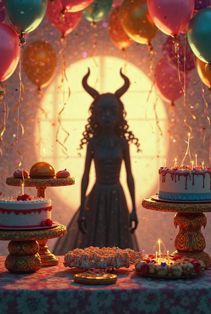 varaffes is being fed a cake with a candle in it, movie still of the alien girl, the thing 1 9 8 2, the thing 1982, 1 9 8 6 movie screenshot, screenshot from the 1983 film, 1 9 8 0 s cgi, cosmic horror entity, john carpenter body horror, movie screenshot --auto --s2