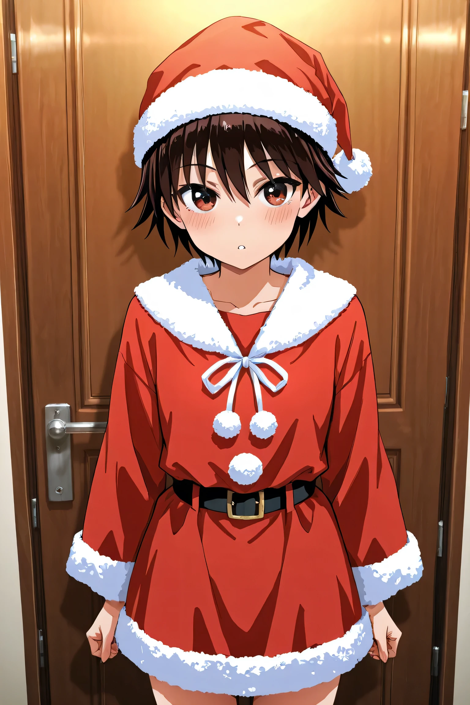 isobe noriko,santa costume, 1girl ,Alone,