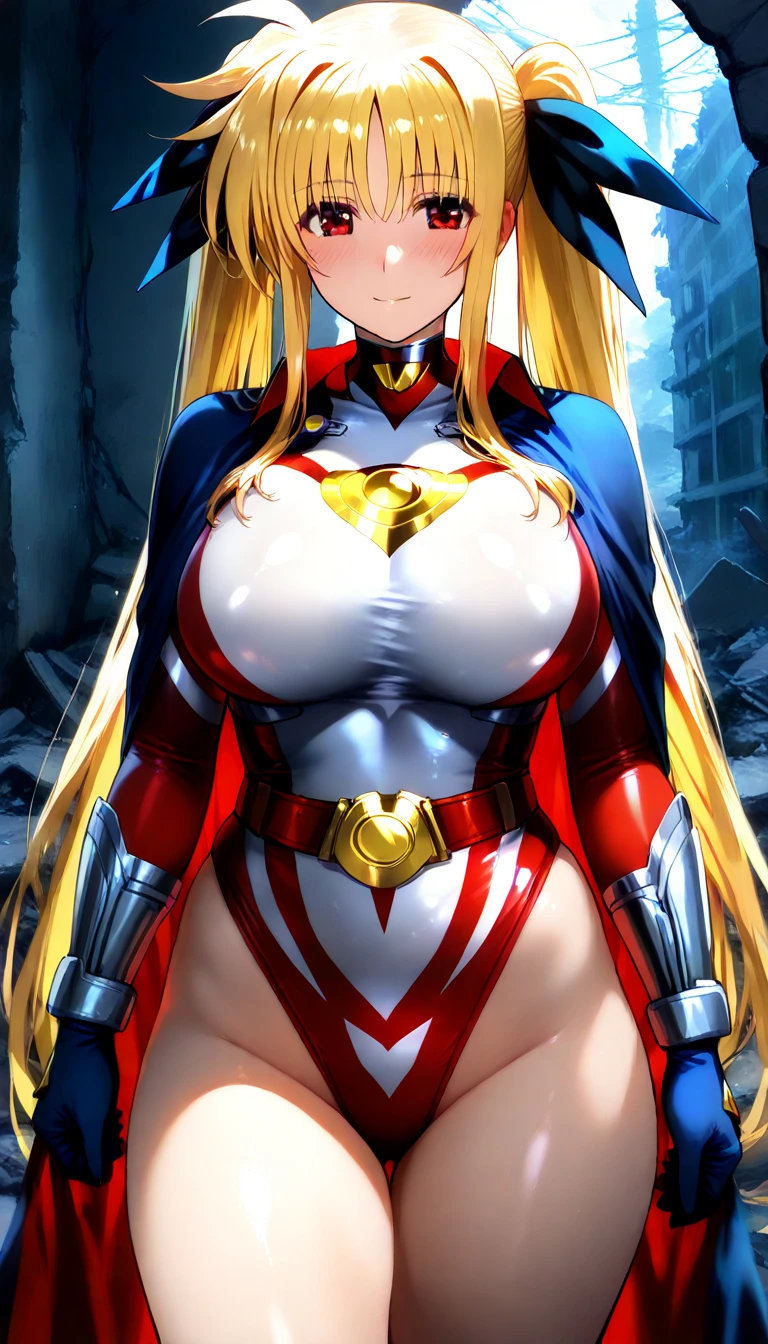 nijistyle, Cowboy shot of beautiful woman in Superman costume, Long Blonde Hair, Heroic, Glowing red eyes, laser eyes, Cape, Particle, skyporn, Red skirt, Red boots, Sexy Pose, large udder, nigh sky, Countless stars, Raise one hand, flying pose,
INFO
