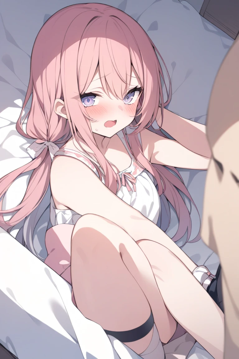 1girl
hoshino \(blue archive\)
bare legs, blue eyes, blush, wolf ears, from below, hair between eyes, halo, hand between legs, indoors, looking at viewer, looking up, off shoulder, on bed, front view,
newest, pillow, long hair, bare shoulders, horny, window, between legs, closed mouth, wariza, animal ear fluff, bed, solo, depth of field, blurry, animal ears, blurry background, no clothes, nipples visible, pussy visible, straddling, sex, vaginal, penis,
absurdres, highres,