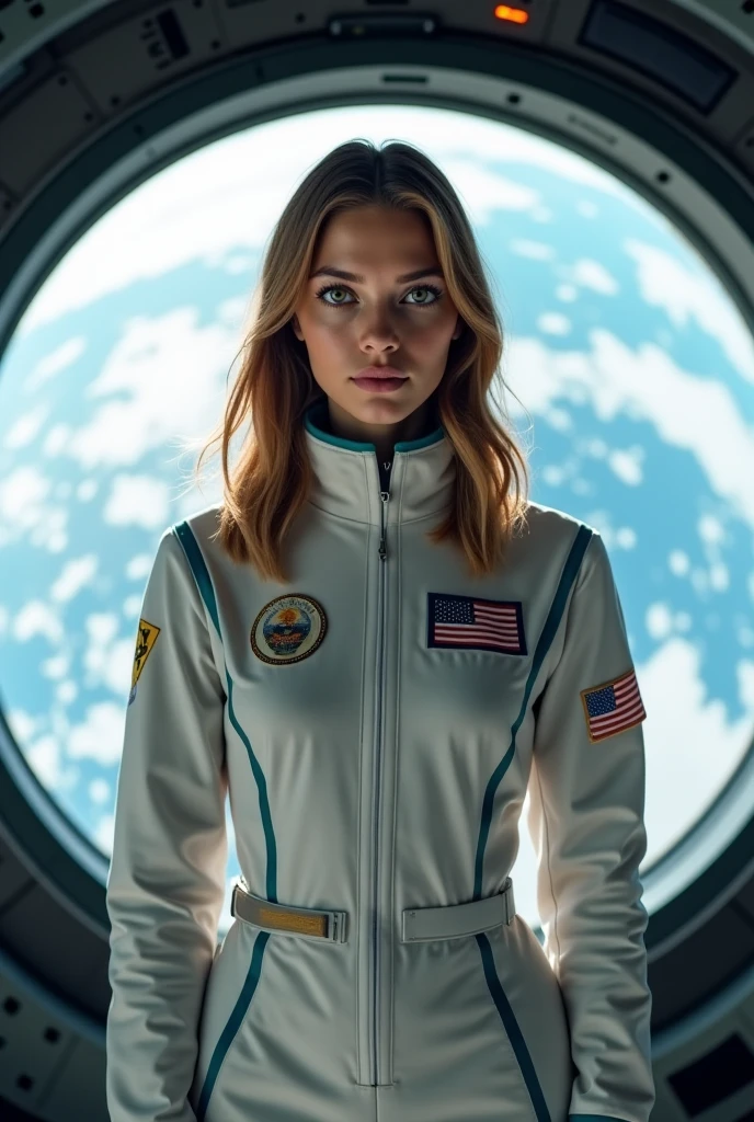 A stunning intricate full color picture of a beautiful woman, wearing a astronaut suit in a space simulation lab, portait, epic character composition,by ilya kuvshinov, alessio albi, nina masic,sharp focus, subsurface scattering, f2, 35mm, film grain , blonde <lora:AngelP:1>