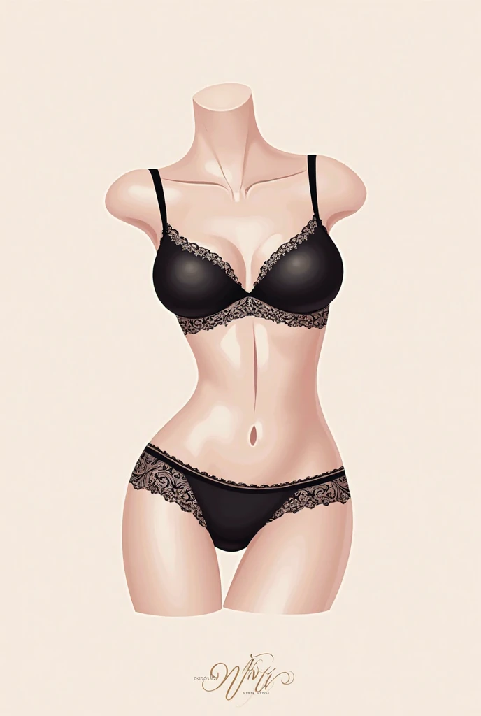 A beautiful woman with big breasts and beautiful legs is standing in a black navel-baring tube top and black hot pants that look like panties.。