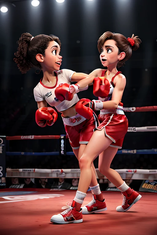 A boxing match, boxing ring, professional fighters, boxing gloves, intense competition, thrilling atmosphere, energetic crowd, sweat and determination, powerful punches, dynamic movements, sweat dripping, adrenaline rush, knockouts, physical strength, tactical maneuvers, fast footwork, aggressive punches, intense focus, referee's whistle, championship belt, anticipation and excitement, bright spotlights, roaring cheers, victory celebration, post-match interviews, boxing legends, iconic boxing moments, legendary boxing matches, historic boxing venues, sound of punches landing, boxing technique, boxing strategy, boxer's physique, intense face-off, intense staredown, boxing trunks, boxing shoes, cornerman, boxing coach, mouthguard, boxing rounds, boxing match on TV, boxing announcers, boxing commentary, boxing training, boxing gym, boxing bag, boxing mitts, boxing sparring, boxing fitness, boxing drills, heavy bag workout, speed bag workout, shadowboxing, boxing nutrition, boxing conditioning, boxing records, boxing history, boxing documentary, boxing movies, boxing photography, intense emotions, sportsmanship, boxer's dedication, boxing legacy, boxing rivalry, underdog story, boxing fans, boxing culture, boxing traditions, international boxing, world champion. (best quality,highres), (realistic:1.37), (professional), (vivid colors), (studio lighting), (physically-based rendering), (ultra-detailed), (boxing style), (fast-paced action), (powerful punches), (determined fighters), (intense atmosphere), (historic moments), (iconic matches), (boxing legends:1.1), (adrenaline rush), (knockout punches), (boxing technique:1.1), (boxing strategy), (boxing fitness), (boxing documentary:0.9).