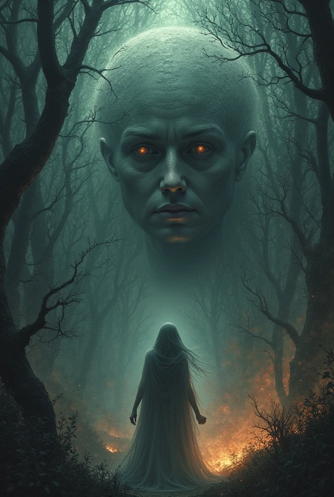cinematic scene, horror, psychological thriller, journey into the unknown, captured with Sony CineAlta, surrealism, dark, eerie, haunting, macabre, dreamlike, detailed, distorted, organic, mysterious, melancholic, unsettling --auto --s2