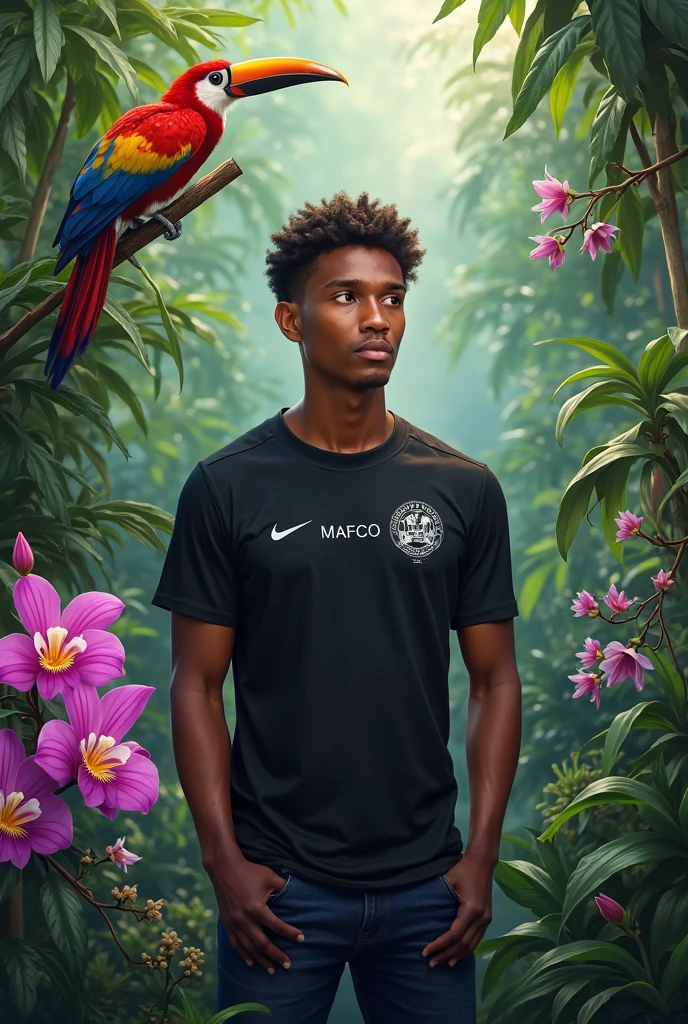 Simple yellow t-shirt with a sunset background of land animals