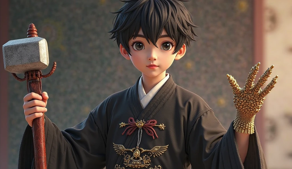 Lovely little Taoist priest aged 4-6,male people,radiantsmile,full bodyesbian,Taoist etiquette