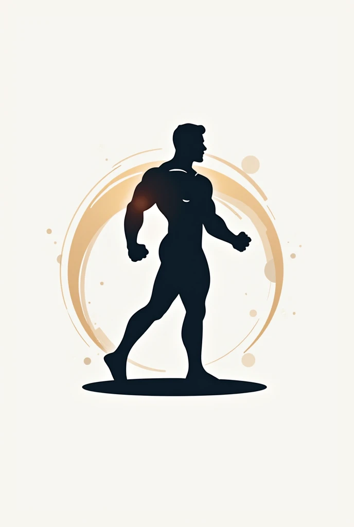 Logotype for a physiotherapist brand, Minimalist and masculine design with muscle and bones