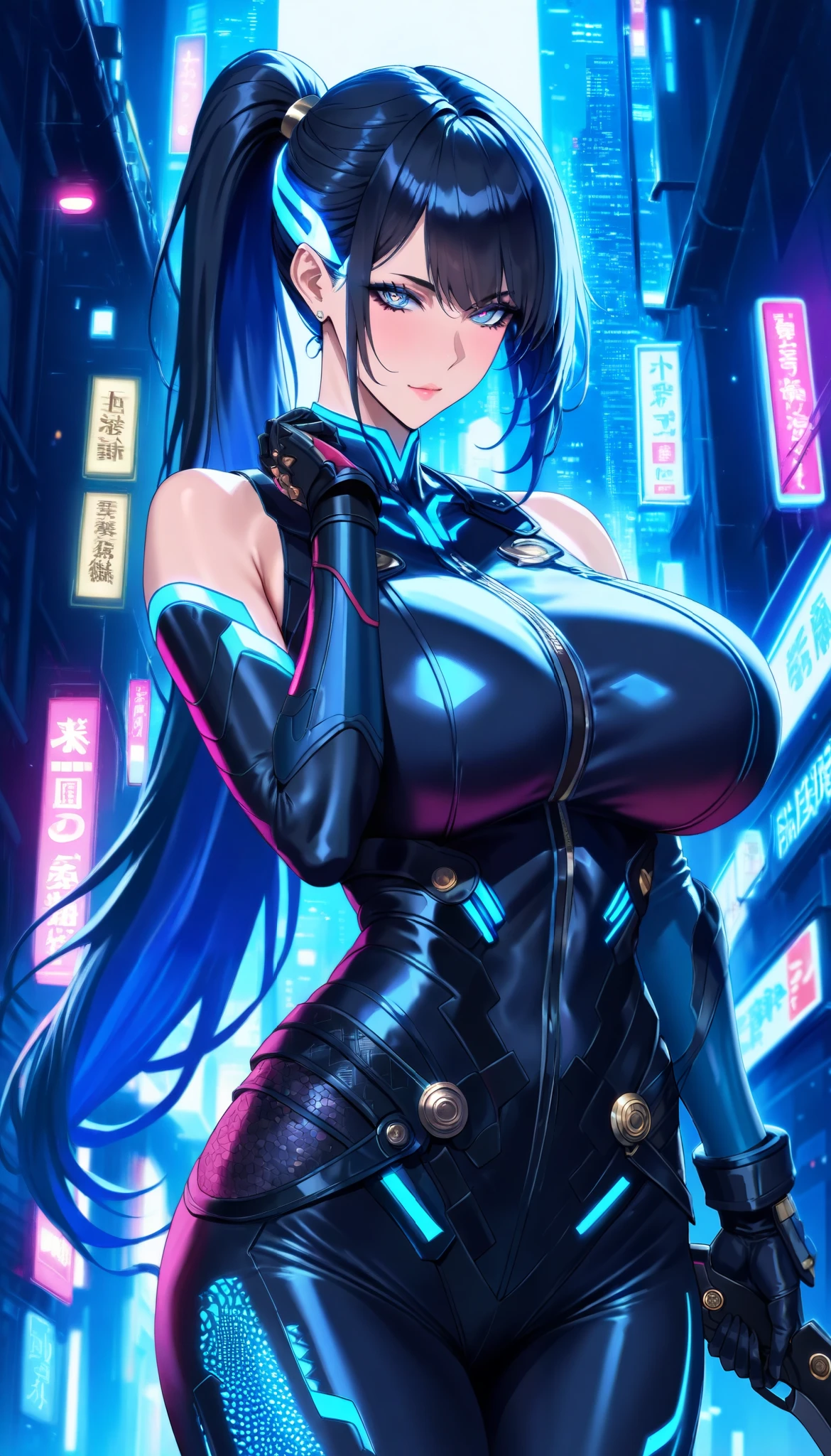 professional artwork, Intricate Details, field of view, sharp focus, detailed painting, photorealistic lighting, trending on pixiv, Standing at attention, black outfit ,yellow collared shirt,black and red bodysuit,skin_tight,black legwear, black pantyhose, Side_boob, black hair,very long hair, Bangs,yellow eyes,makeup, lipstick, 20yo,mature female,Beautiful Finger,Beautiful long legs,Beautiful body,Beautiful Nose,Beautiful character design, perfect eyes, perfect face, looking at viewer, NSFW,official art,extremely detailed CG unity 8k wallpaper, perfect lighting,Colorful, Bright_Front_face_Lighting, (masterpiece:1.0),(best_quality:1.0), ultra high res,4K,ultra-detailed, photography, 8K, HDR, highres, absurdres:1.2, Kodak portra 400, film grain, blurry background, bokeh:1.2, lens flare, (vibrant_color:1.2) (Beautiful,large_Breasts:1.4), (beautiful_face:1.5),(narrow_waist), (solo:1.4), ((landscape dimension)), annerose, classroom