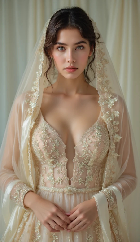 beautiful detailed lips, extremely detailed eyes and face, long eyelashes, 1girl, elegant, graceful, expensive wedding dress, luxury, ornate, intricate, high-end, glamorous, dramatic, cinematic, epic, dramatic lighting, chiaroscuro, dreamlike, soft focus, ethereal, magical, fantasy, mystical, rich colors, warm tones, sophisticated, serene, beautiful, (best quality, 4k, 8k, highres, masterpiece:1.2), ultra-detailed, (realistic, photorealistic, photo-realistic:1.37)