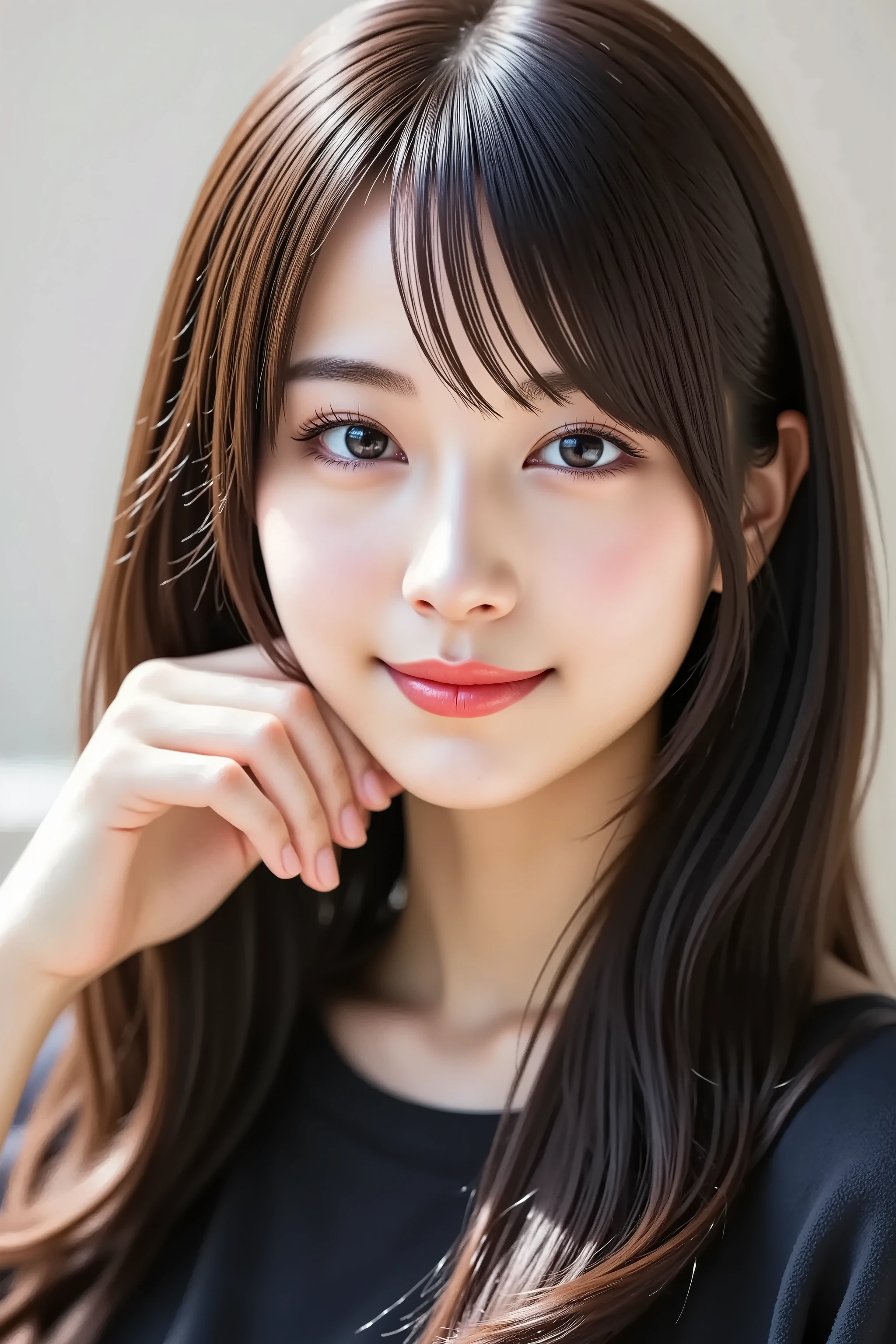 (((topless))),(((1若い女の子Very detailed美しい顔))) (((Natural Makeup))),Great face and great quality:1.4), (Ultra-detailed), (Very detailed CG 統合 8k 壁紙), Very detailed,32 years old, High resolution raw color photos, Professional photography, Realistic portraits, Great face and eyes, Brown eyes,Light purple polka dot bikini,(((Straight medium brown hair))), model, Depth of written boundary,,sit,smile,,(((Quite large breasts))),,(((河原の石にsit)))、(((33 years old))),(((Dark eye makeup)))