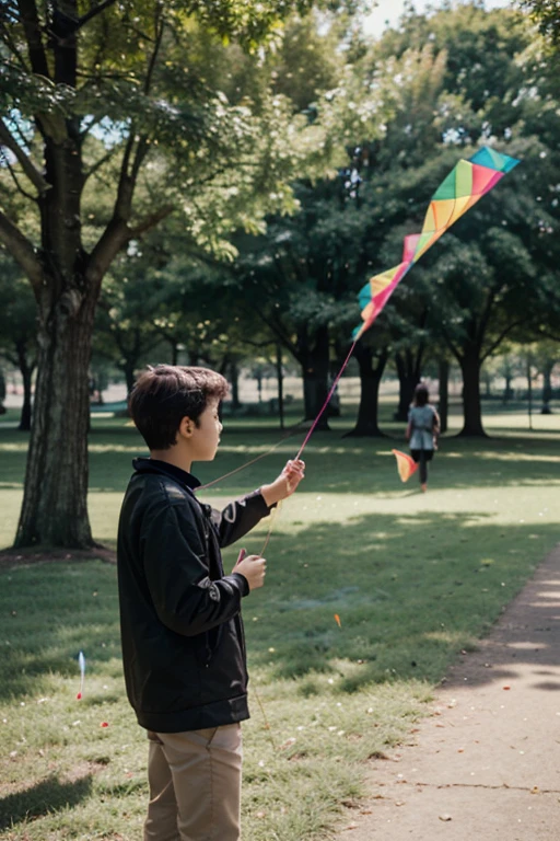 Children playing with beautiful rainbow stag beetles in the grassland、Children playing with colorful rainbow stag beetles in the forest、