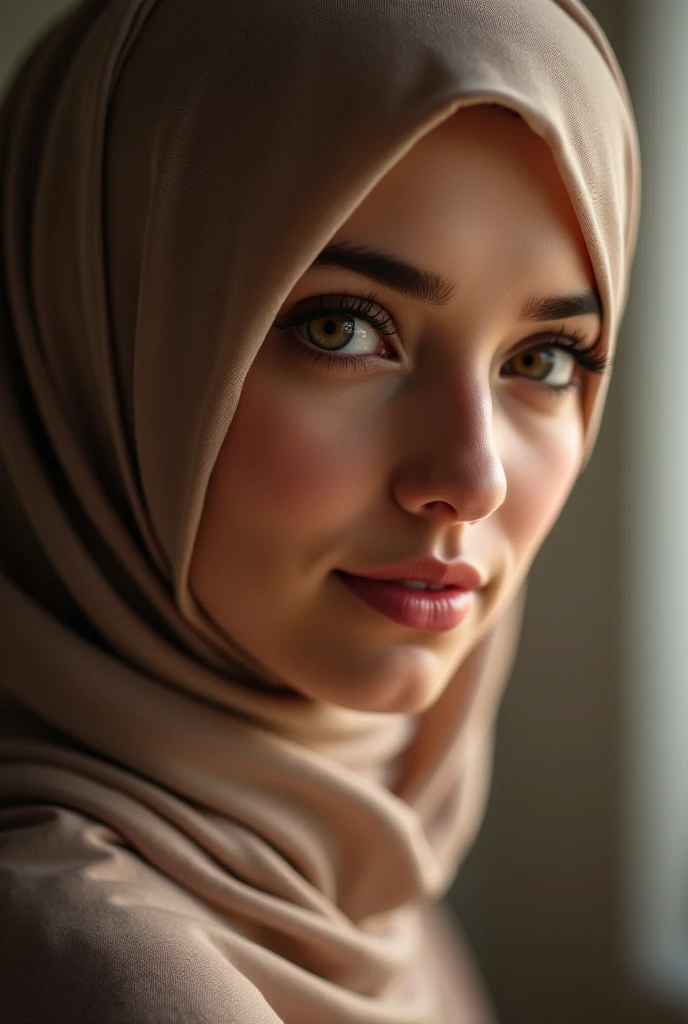 clothed、(photo real:1.4)、(Hyperrealistic:1.4)、(Realstic:1.3)、
(Smoother lighting:1.05)、(Improved lighting quality in movies:0.9)、32 k、
1GIRL、20 years old girl、Realistic Lighting、Backlit、Facial light、Ray Trace、(Brightening light:1.2)、(Increase quality:1.4)、
(Top Quality Real Texture Skin)、Fine eyes、finerly detailed face、
(Tired, sleepy and satisfied:0.0)、closeup on face,Hijab,
skin,Gravure Idol、selfie