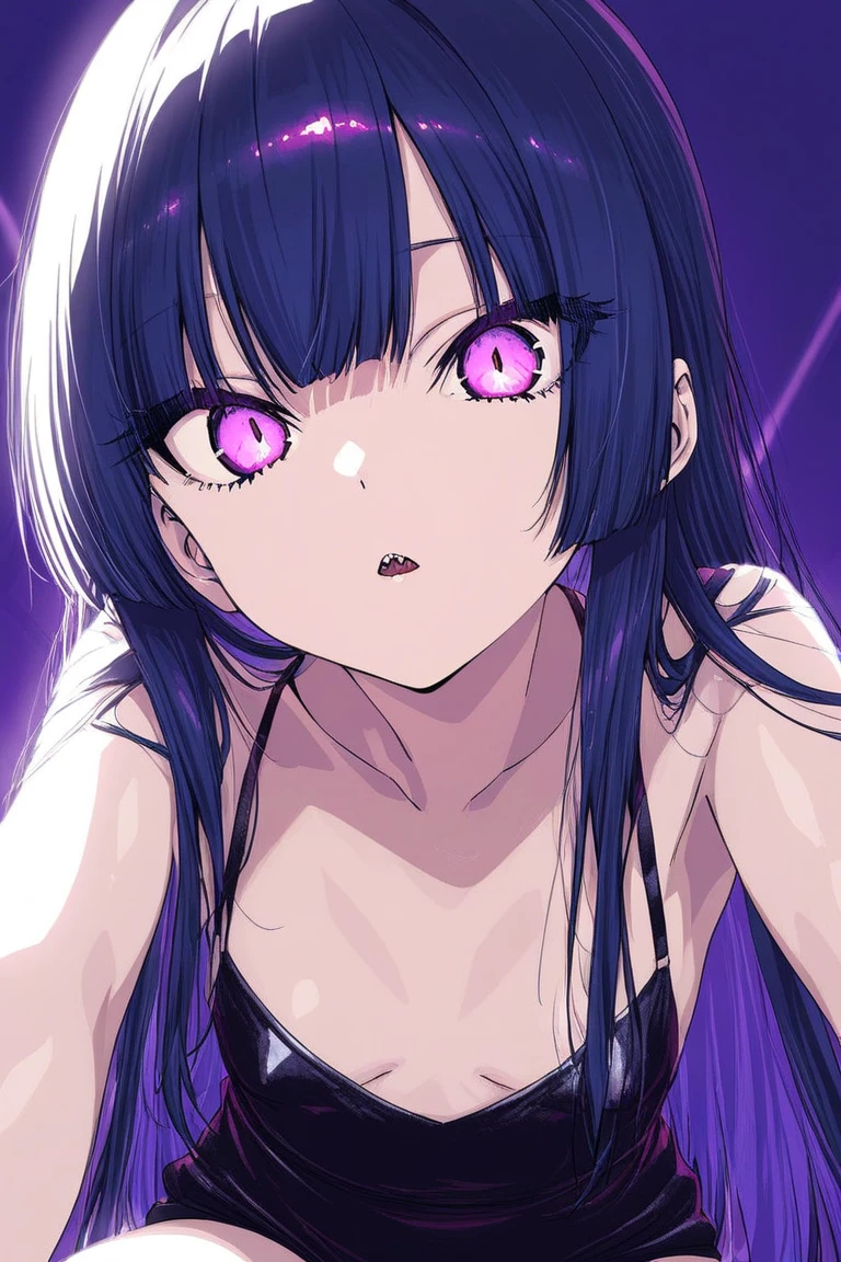 BREAK looking at viewer,BREAK (masterpiece:1.2), best quality, high resolution, unity 8k wallpaper, (illustration:0.8), (beautiful detailed eyes:1.6), extremely detailed face, perfect lighting, extremely detailed CG, (perfect hands, perfect anatomy),city,street,night,lights,wet road,Utahime, full body, from above, bend over.