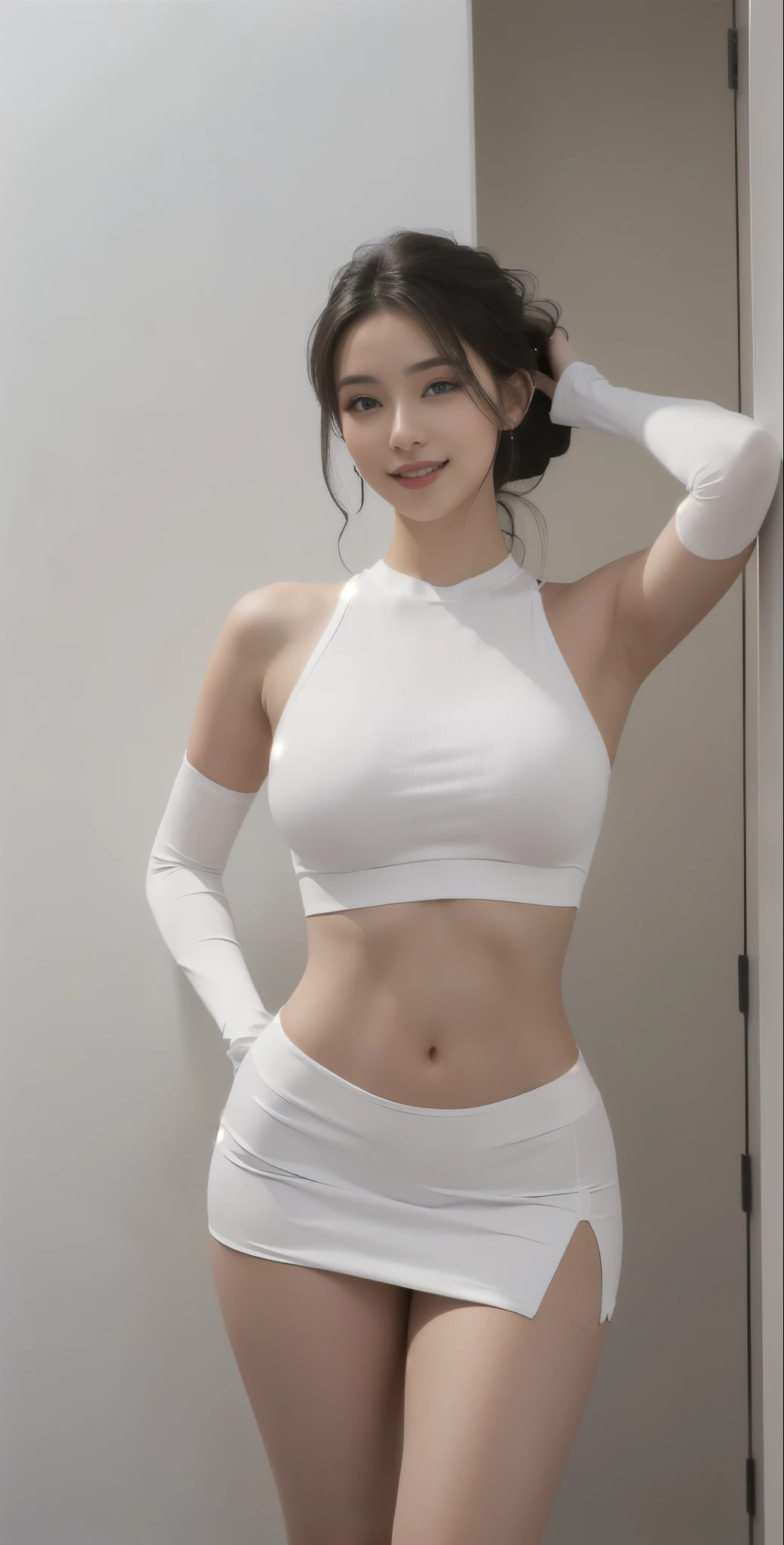 Milk-covered idol ??????? a farm、whole body、Good style、、、、、、、、、、Thick legs、Milk-drenched costume、Cool girl face、、Have milk、