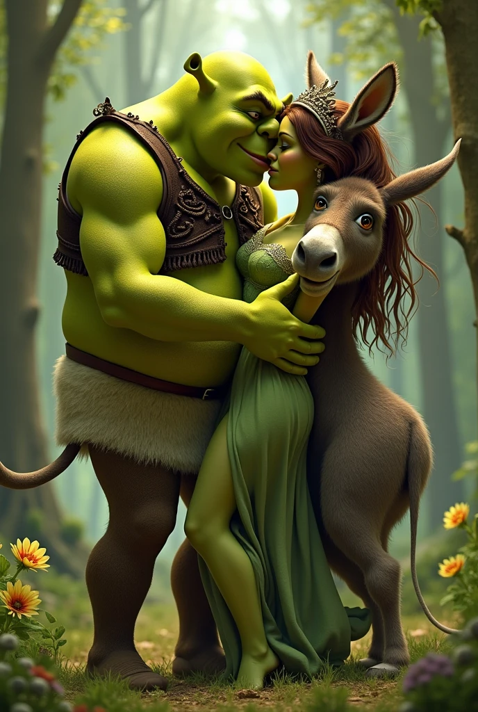 NSFW. (nude) (Jasmine, ((human)) medium breasts, strip of pubic hair), full body, legs spread, ahegao face, fucking one (male (anthro tiger) with fat red spiked penis), in a garden by the sea, (depth of field) (dramatic sunlight)