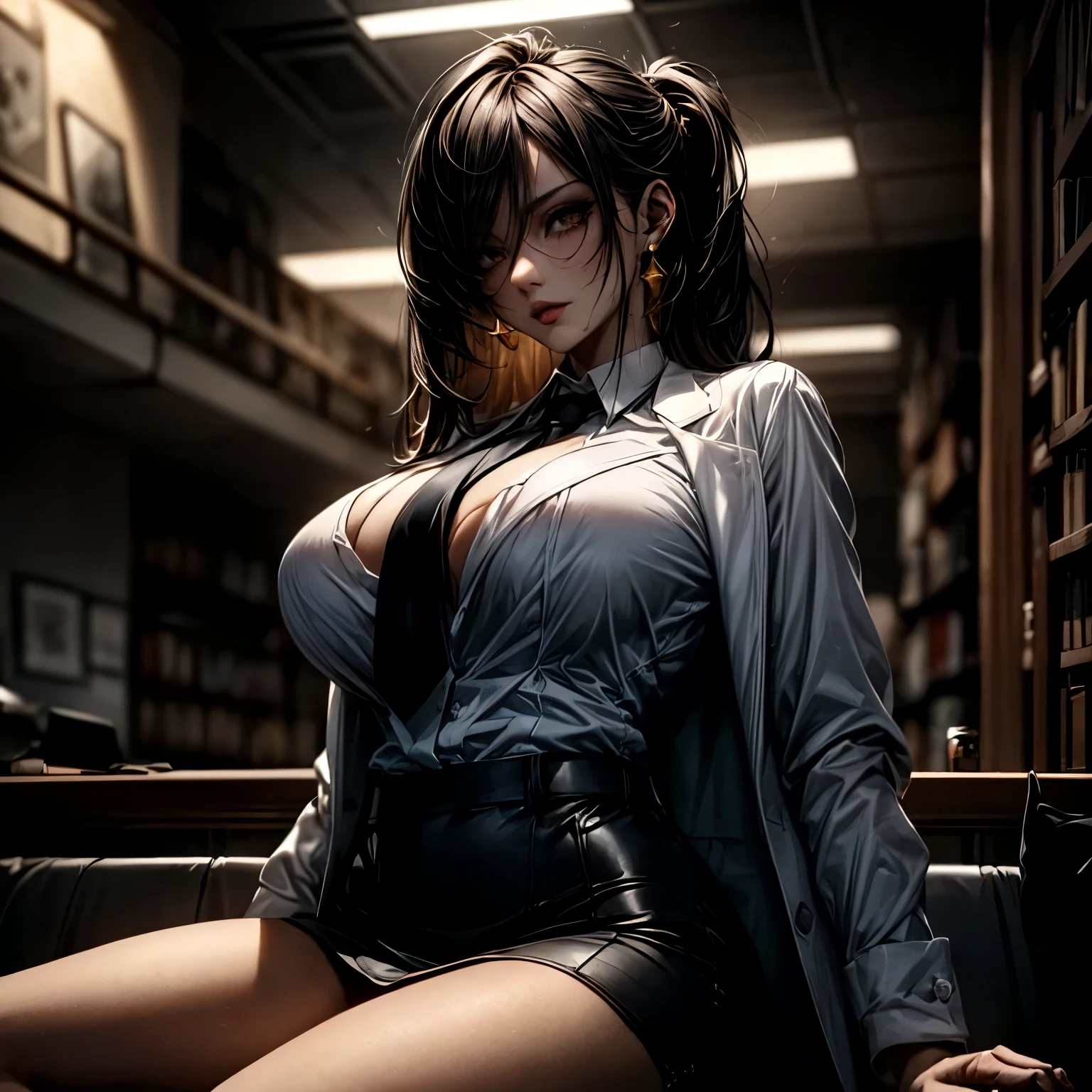 (8K ,hyper-detailing,ultra real photo,Best masterpiece,natural,Perfect artwork,Perfect female body),Two cute busty girls ,(Big tits),Quiet and elegant library,book case,Lots of books,Long table,a chair,Beautiful girl hiding in the library,Wear a student uniform,Sexy student uniform,Built-in thong,Cleavage is large,Stretch the meat,Raised sexy,Obscenity exposed ,titmouse,Full body shot