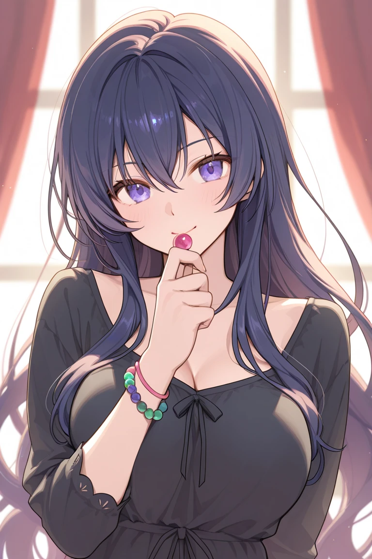 rubbing own groping filling touching ,(day),Simple White Background, kiss face blowing a kiss glossy looking very very angry at you for looking at her boob ,wiping Standing at attention, ((choker, collarbone,shite shirt with green tie,school uniform, collared shirt)), ring,jewelry, purple eyes,bangs, purple hair,long hair, 1 girl, 20yo,Young female,Beautiful Finger,Beautiful long legs,Beautiful body,Beautiful Nose,Beautiful character design, perfect eyes, perfect face,expressive eyes,perfect balance, looking at viewer,(Focus on her face),closed mouth, (innocent_big_eyes:1.0),Light_Smile, official art,extremely detailed CG unity 8k wallpaper, perfect lighting,Colorful, Bright_Front_face_Lighting,shiny skin, (masterpiece:1.0),(best_quality:1.0), ultra high res,4K,ultra-detailed, photography, 8K, HDR, highres, absurdres:1.2, Kodak portra 400, film grain, blurry background, bokeh:1.2, lens flare, (vibrant_color:1.2),professional photograph, (Beautiful,large_Breasts:1.4), (beautiful_face:1.5),(narrow_waist),