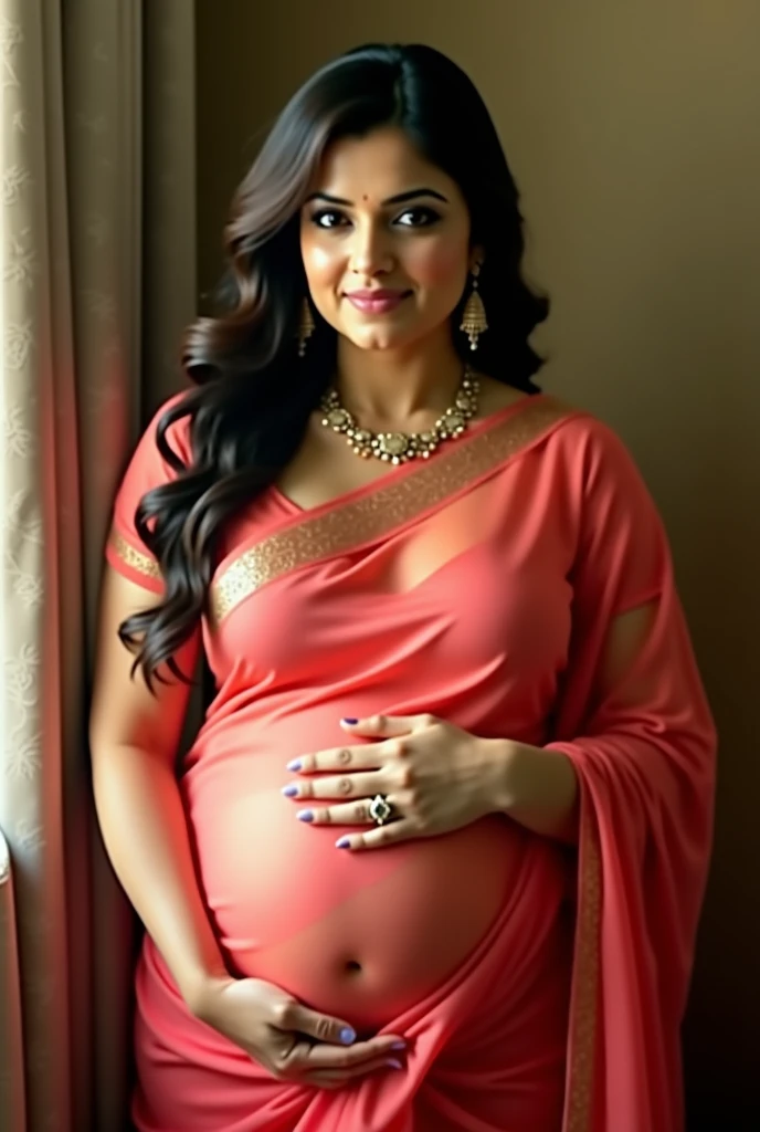 12 years cute beautiful face with hot indian super bowl girl with pregnant only with his cute 5 years cute little beautiful baby pic with stylish Rose colour modern trending hot sexy dress with hot full size romantic hot moody pic