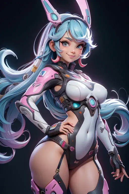 conjoined, 2heads, girl with two heads instead of one, 2head, cuerpo curvilineo, caderas anchas, brazos curvilineos, usando shorts, ropa abrigada, usando Cyberarmor, Cyberarmor, armadura futurista, armadura blanca, armadura que cubre los pechos, armadura con luces brillantes, bien sombreada, luces purpura de fondo, color fucsia de fondo, safe for work, armadura que cubre el torso