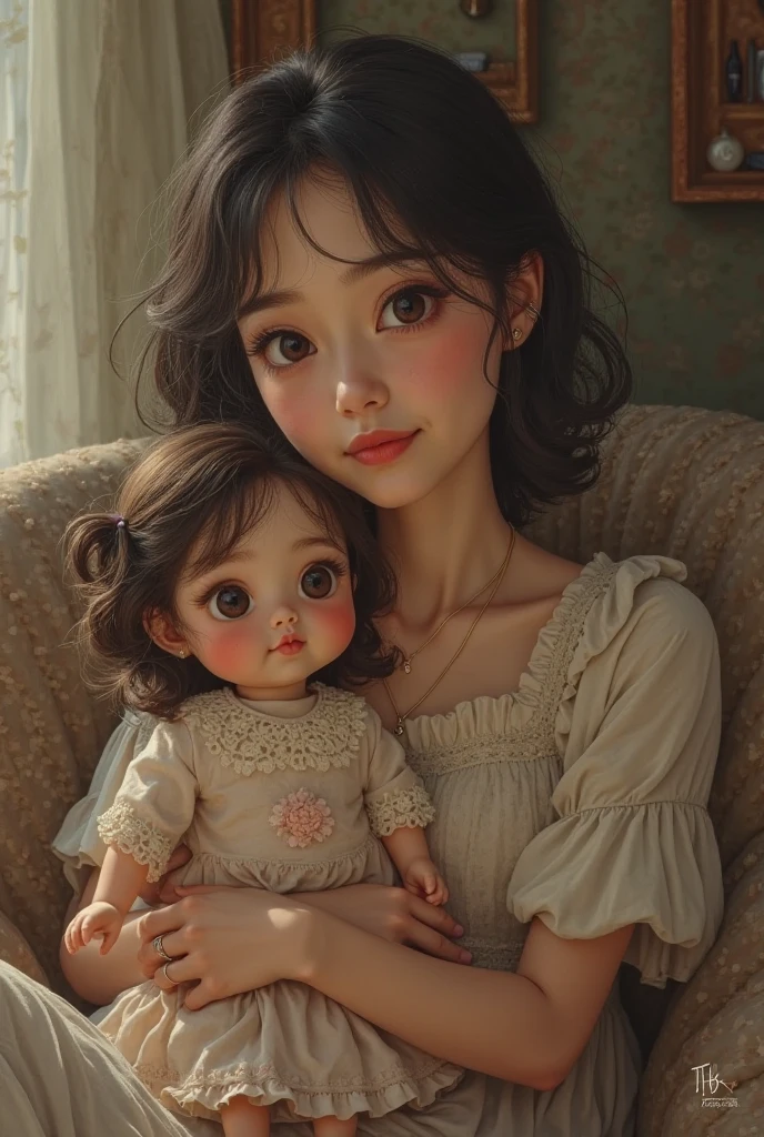 Fox eyes,a baby face,orthofacial,period costume,orthofacial