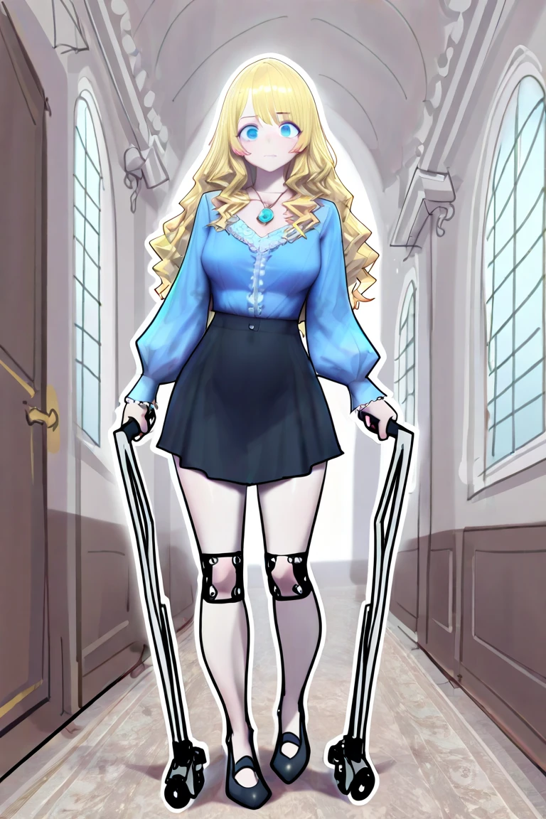 (masterpiece, best quality), intricate details, 1girl, 1girl in, age19, Solo, Long hair, Colossal, Looking at Viewer, blond hair, Alexis Texas (standing full body toe to head by wooden pole:1.2) iron collar, arms behind back, iron cuffs, shackles, bound, bondage outfit, harness, o-ring, bondage outfit blindfolded, happy red cheeks, chain leash collar choker neck bell shackles wristbands bracers bracelets, cleave gag, sad face, red cheeks, cryings tears, painful (she was sold and betrayed by her own family)