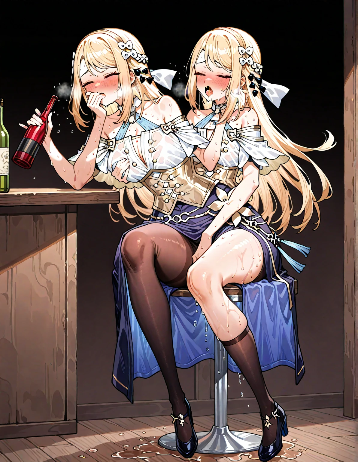 (One very small girl, A fat middle-aged man:1.2), Completely naked, blush, French kiss, hug, ((Big Breasts)), office, Very detailed, High resolution, 4K, masterpiece, High resolution、(tears:1.8)、rape