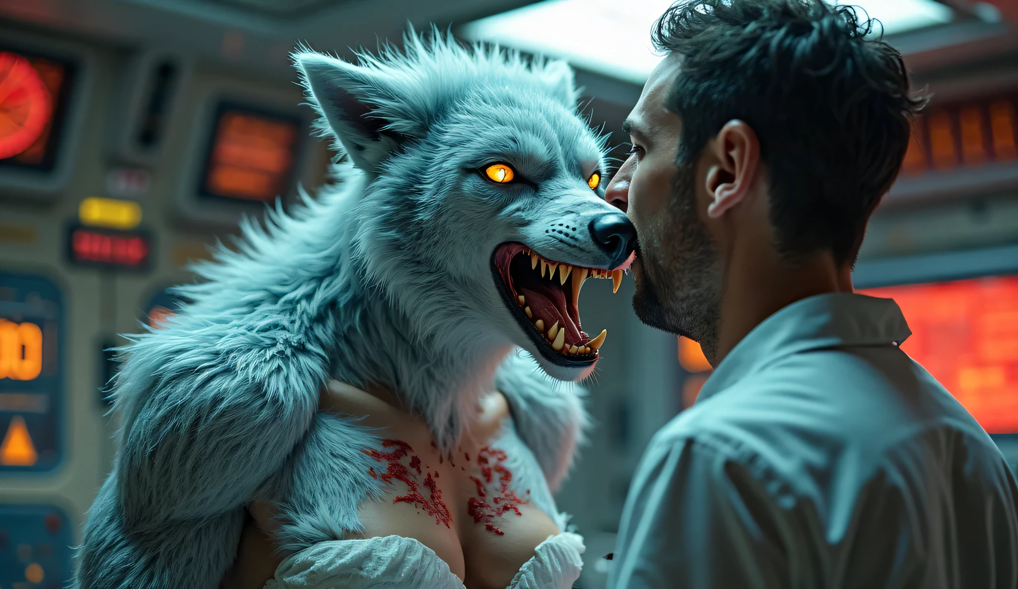werewolf paramedic overalls blue