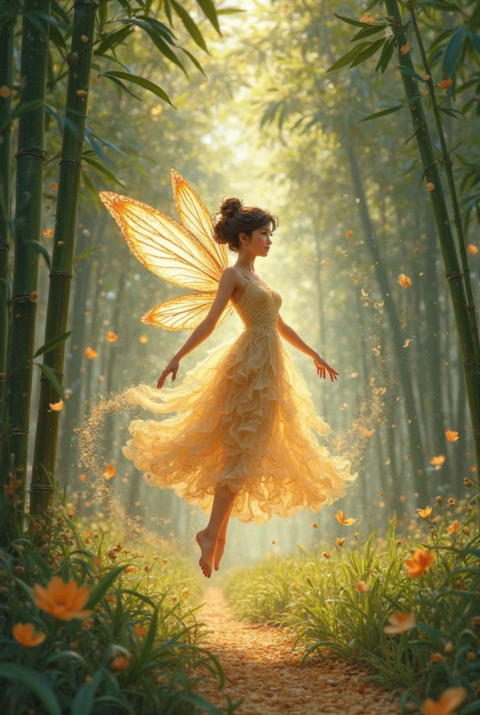 1 cinta, Natureza, Floresta, Asas, borboleta, Bugs, tree, sozinho, cabelos longos, vestir, light particles, fada, ao ar livre, scenecy, brilhante, water, fantasia, asas de borboleta, Blurry, barefoot, Asas de fada, vestido azul, profundidade de campo, vaga-lume