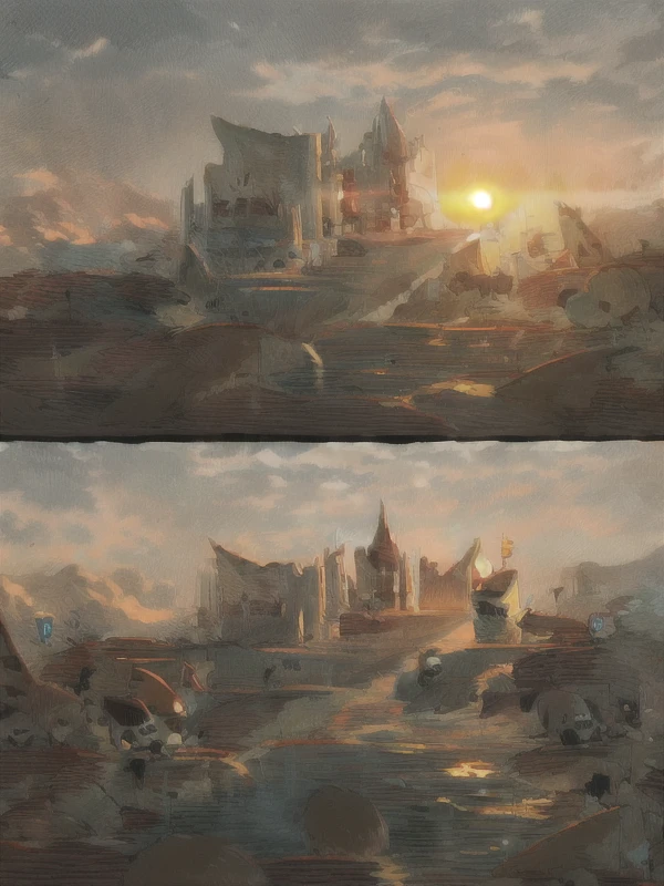 set of stairs in the sky, atomspheric. digital painting, low detailed. digital painting, stairway to heaven, an expressive digital painting, desolate, digital illustration, emotional concept art, 4 k digital painting, concept art | rhads