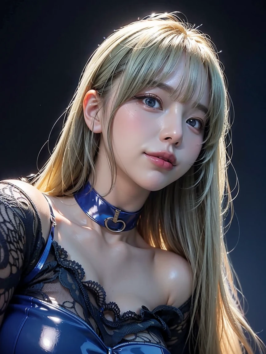 ((highest quality, 8k, masterpiece :1.3)), Sharp focus :1.2, Beautiful woman with perfect figure :1.4, Slim Abs :1.2, ((Big Breasts, Emphasize cleavage:1.3)), (Photorealistic:1.4), (realistic:1.4), Highly detailed face and skin texture, Fine grain, double eyelid. Makeup face. A little bit of lipstick, necklace, Earrings, sex appeal, Sexy gravure pose, ((A beautiful blonde woman wearing a cute cat ear headband、Having fun at a cosplay event。She has a happy smile。:1.3)