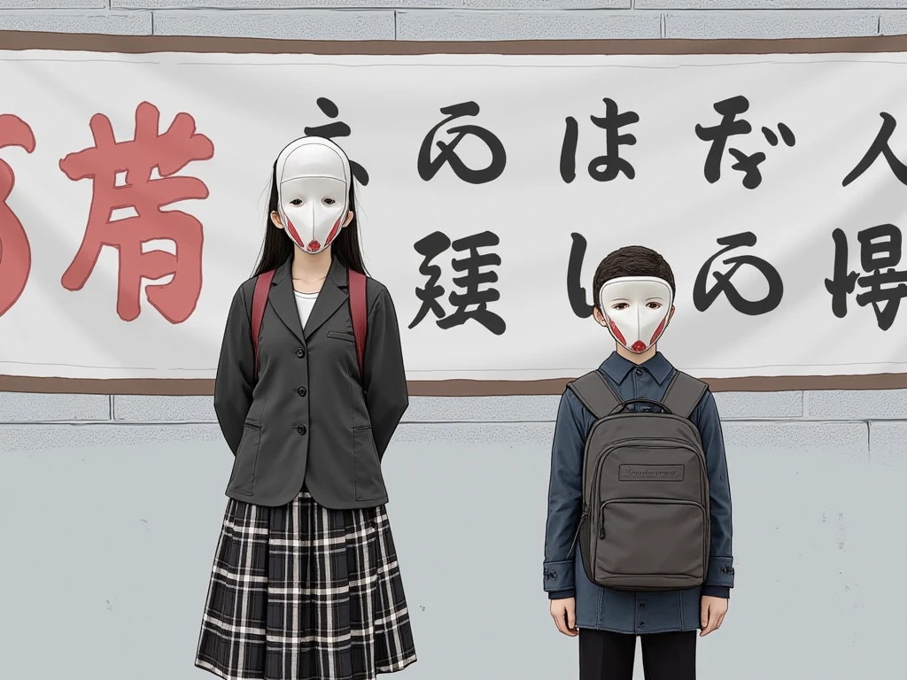 Blindfold、Primary school students、Blindfold、boy、Graduation Ceremony、Blindfold