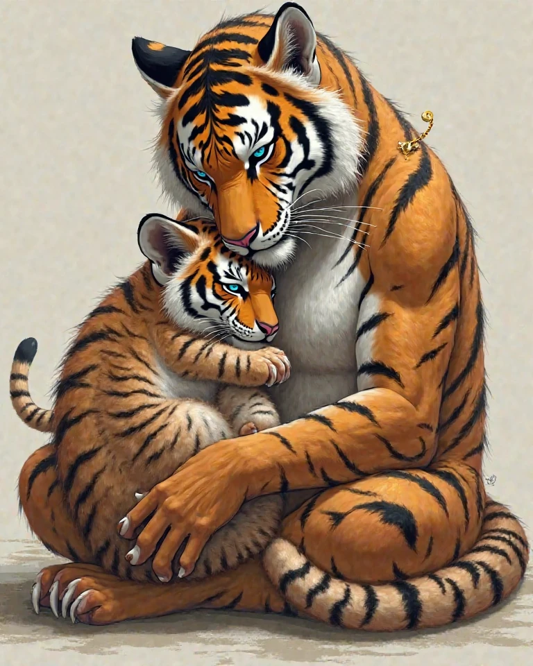 (by taran fiddler) two males, two tiger, two characters (a older tiger and a small tiger), (size difference), (((older tiger fucking the smaller tiger))), ((Anal penetration)), ((((two fucking males)))),