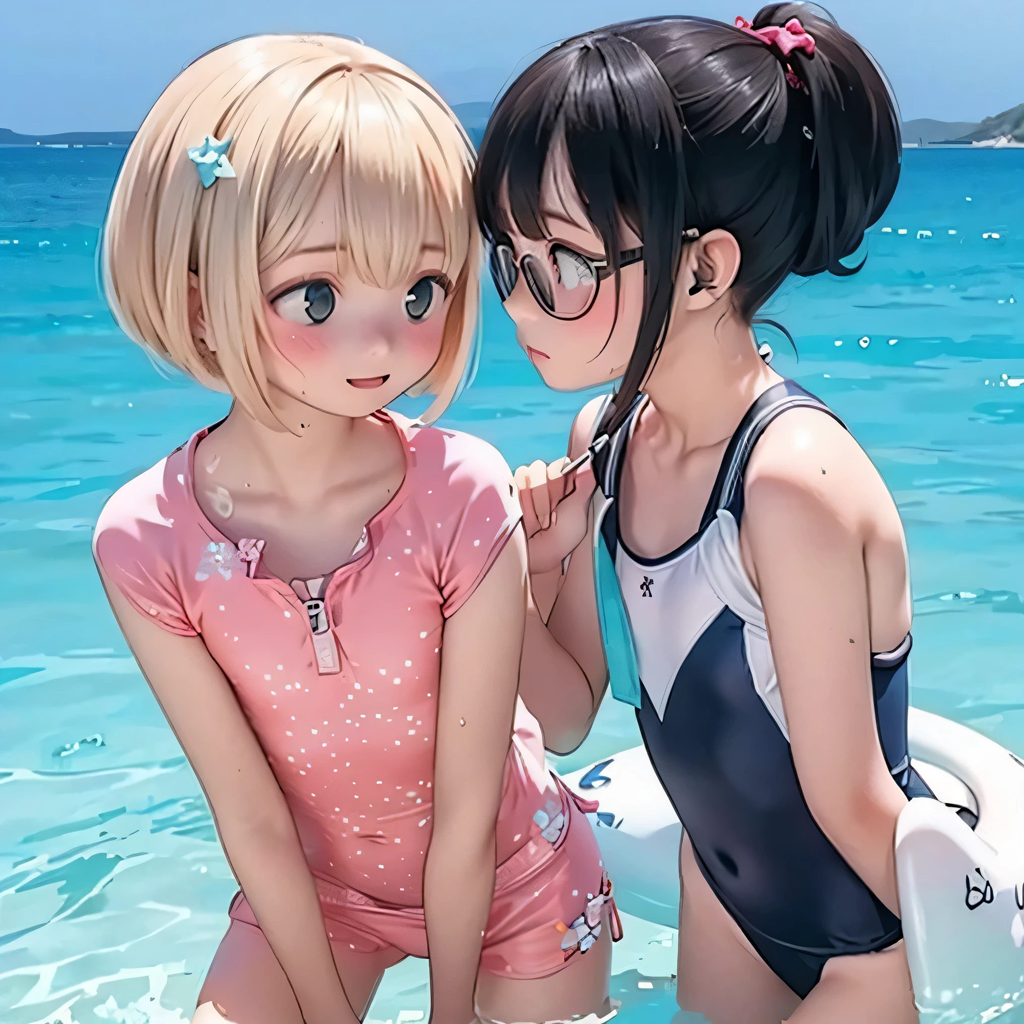 (((( Let's wear a swimsuit in the summer heat)))) lit
Bob 、 : : what are the tightest glasses ??, Feint Heart Girls
